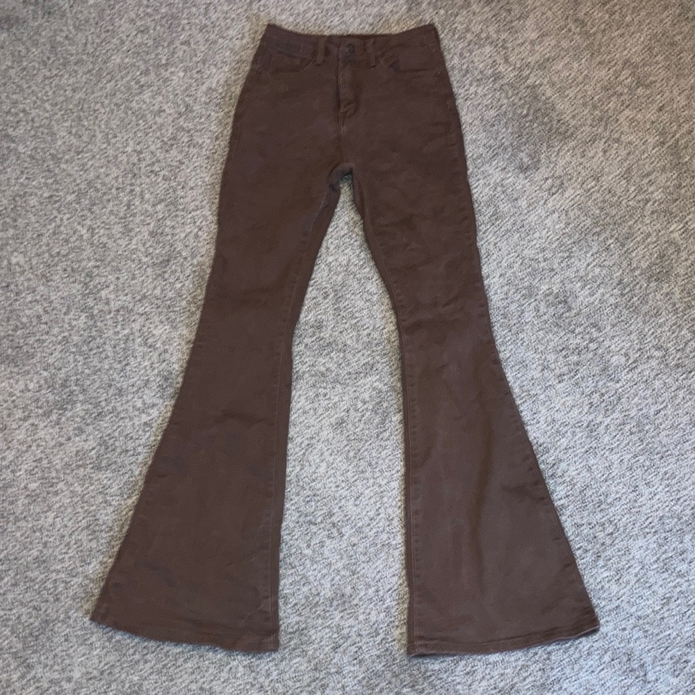 Brown flared jeans